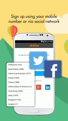 Chikka android App screenshot 1